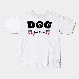 Dog Paws Kids T-Shirt